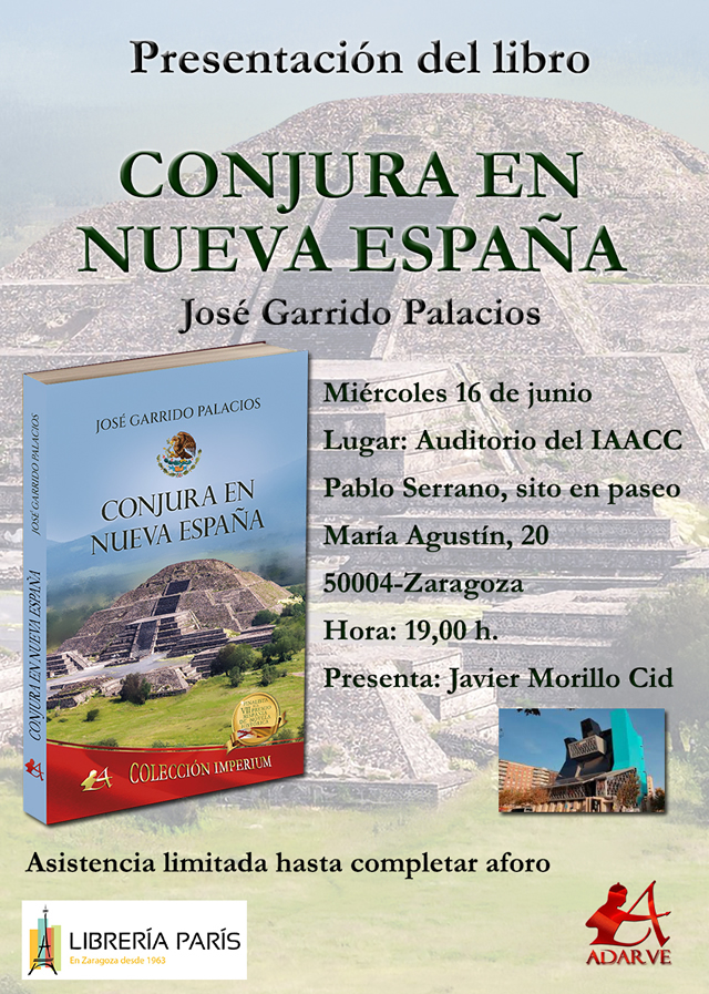 José Garrido Palacios presenta Conjura en Nueva España